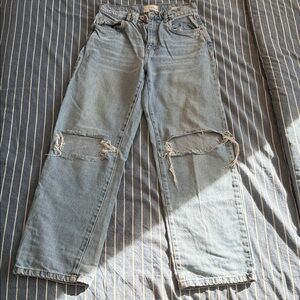 Cotton On Light Blue Straight Leg Jeans